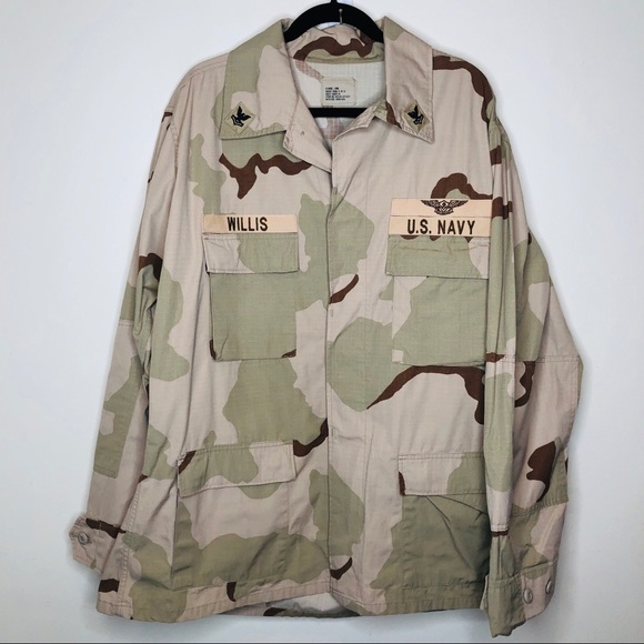 Vintage Jackets & Coats Us Military Issue Desert Camo Jacket Mens